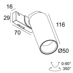 Delta Light SUPERLOOP-VIZIR MDL Suspension lamp