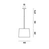 Foscarini Twiggy Rosewood Mylight Susp. Suspension Lamp