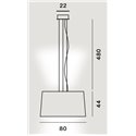 Foscarini Twice As Twiggy Susp. 10M Hanglamp