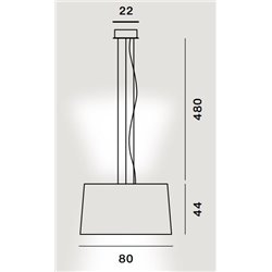 Foscarini Twice As Twiggy Susp. 10M Suspension Lamp