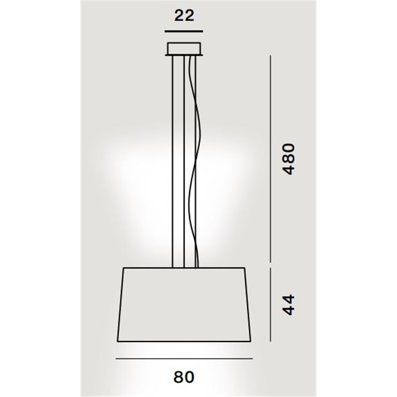 Foscarini Twice As Twiggy Susp. 10M Hanglamp