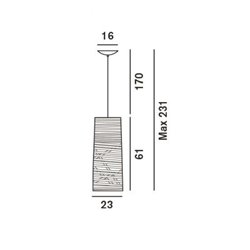 Foscarini Tress Piccola Susp. 10M Suspension Lamp