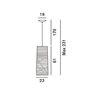 Foscarini Tress Piccola Susp. 10M Suspension Lamp