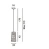 Foscarini Tress Mini Susp. 10M Suspension Lamp