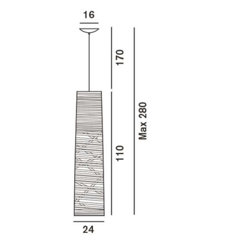 Foscarini Tress Media Susp. 10M Hanglamp