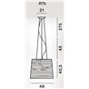 Foscarini Tress Grande R7S Susp. 10M Suspension Lamp