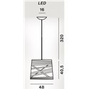 Foscarini Tress Grande Led Mylight Susp. 10M Hanglamp
