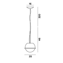Foscarini Tonda Piccola Susp. 10M Suspension Lamp
