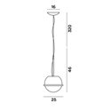 Foscarini Tonda Piccola Susp. Hanglamp