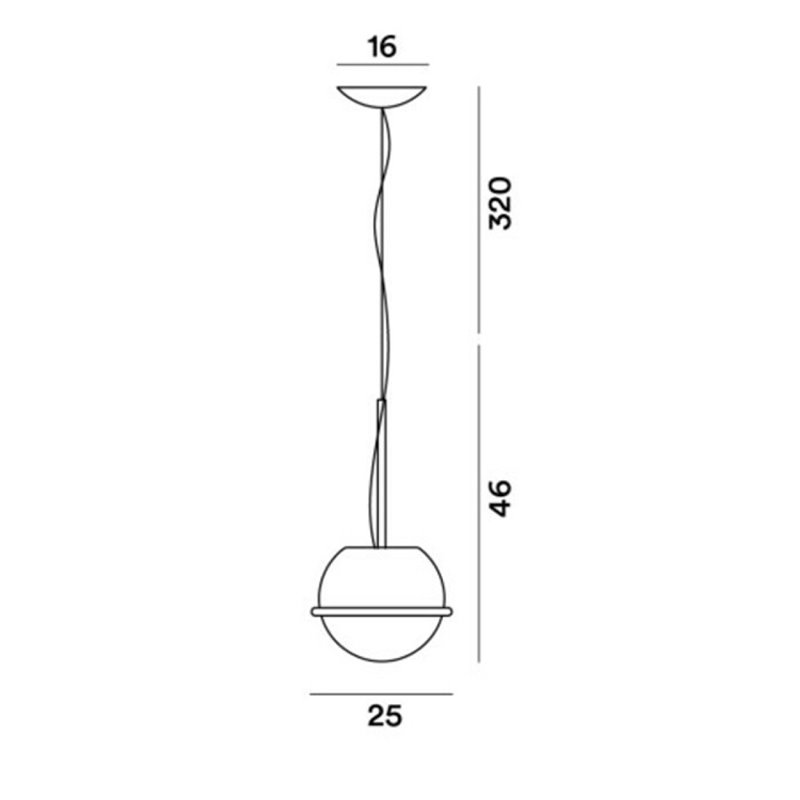 Foscarini Tonda Piccola Susp. Hanglamp