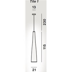 Foscarini Tite 1 Susp. 10M Suspension Lamp