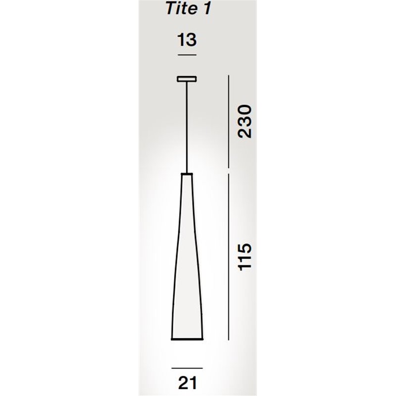 Foscarini Tite 1 Susp. 10M Hanglamp
