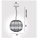 Foscarini Tartan Led Susp. 10M Hanglamp