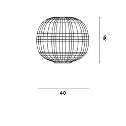 Foscarini Tartan Ceiling Ceiling Lamp