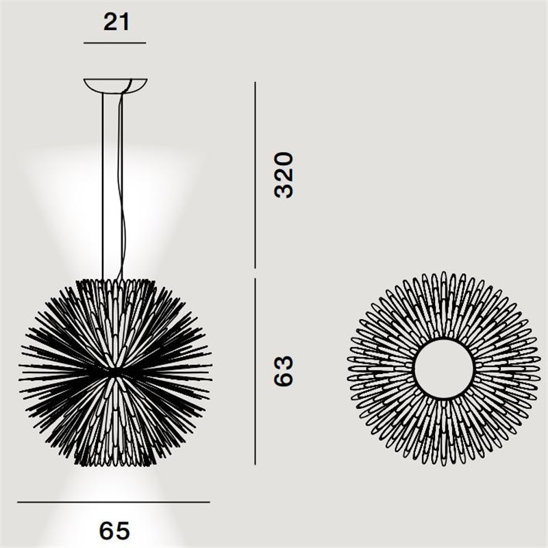 Foscarini Sun Light Of Love Mylight Susp. 10M Hanglamp