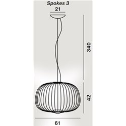 Foscarini Spokes 3 Mylight Susp. 10M Suspension Lamp