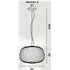 Foscarini Spokes 3 Mylight Susp. 10M Suspension Lamp