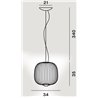 Foscarini Spokes 2 Piccola Susp. 10M Suspension Lamp