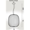 Foscarini Spokes 2 Large Mylight Susp. 10M Hanglamp