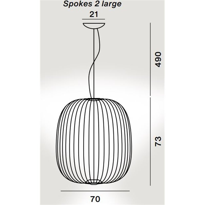 Foscarini Spokes 2 Large Mylight Susp. 10M Hanglamp