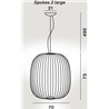 Foscarini Spokes 2 Large Mylight Susp. 10M Suspension Lamp