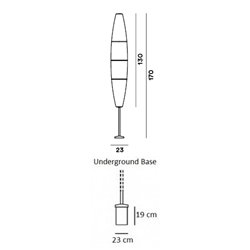 Foscarini Havana Outdoor Underground Base lighting object