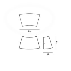 Foscarini Tutu Wall wall lamp