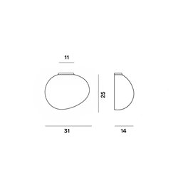 Foscarini Gregg Media Semi 2 wall lamp