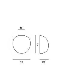Foscarini Rituals XL Semi E27 wall lamp