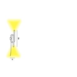 Foscarini Tobia With Plug wall lamp