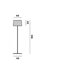 Foscarini Twiggy Grid Straight floor lamp