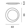 Foscarini Bahia Mini Wall/Ceiling ceiling lamp / wall lamp