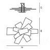 Foscarini Big Bang Wall/Ceiling ceiling lamp / wall lamp