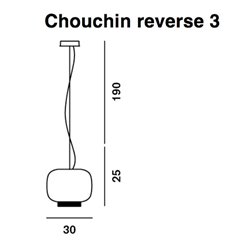 Foscarini Chouchin 3 Reverse Dim suspension lamp