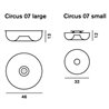 Foscarini Circus Large ceiling lamp / wall lamp