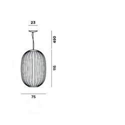 Foscarini Plass Large Led suspension lamp