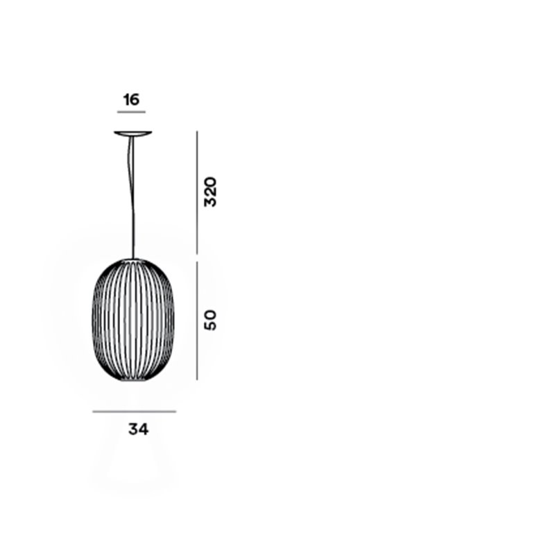 Foscarini Plass Medium E27/Gu10 hanglamp