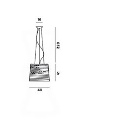 Foscarini Tress Large suspension lamp
