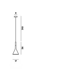 Foscarini Aplomb Gu10 suspension lamp