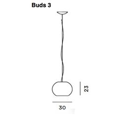 Foscarini Buds 3 Led suspension lamp