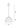 Foscarini Bump Frost suspension lamp