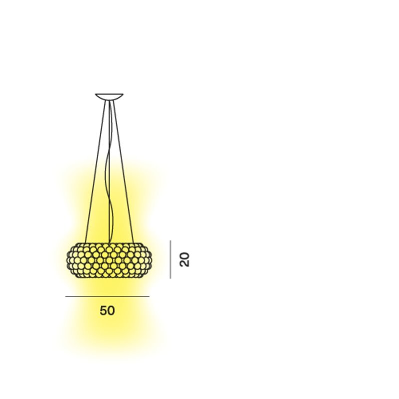 Foscarini Caboche Plus Media Mylight Tunable hanglamp