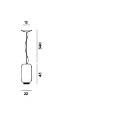 Foscarini Chouchin Reverse 2 Led Dimmable suspension lamp