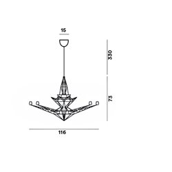 Foscarini Lightweight suspension lamp