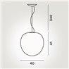 Foscarini Rituals XL E27 suspension lamp