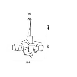 Foscarini Big Bang Led suspension lamp