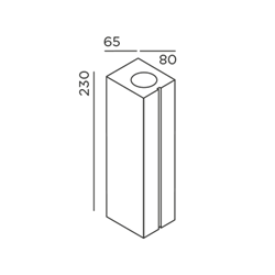 IP44 Cut Wall Lamp