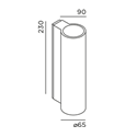 IP44 Scap Wandlamp