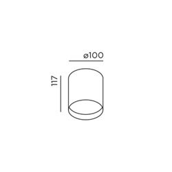 IP44 Up R Ceiling Light