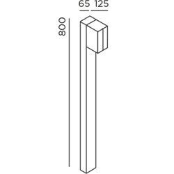 IP44 Cut Bollard Garden Light